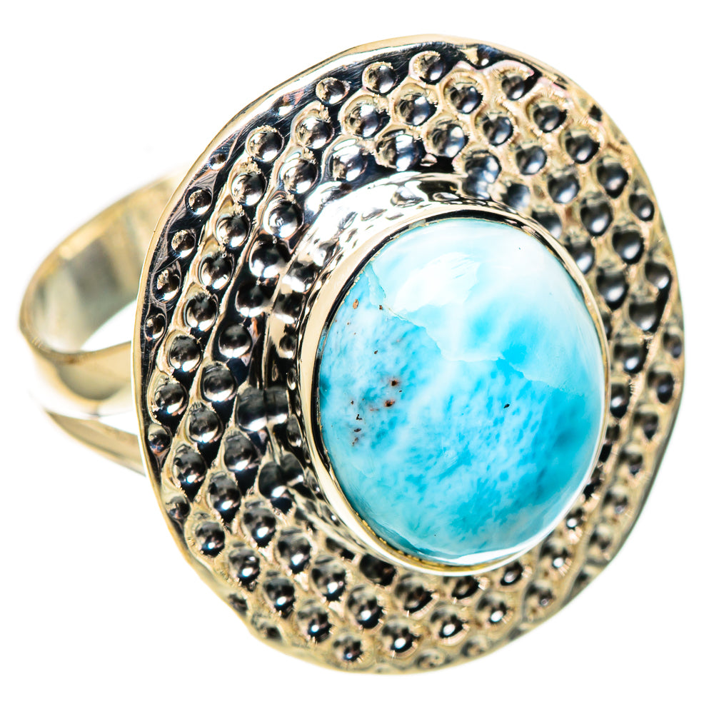 Larimar Rings handcrafted by Ana Silver Co - RING108823 - Photo 2