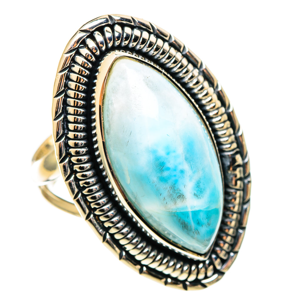 Larimar Rings handcrafted by Ana Silver Co - RING108826 - Photo 2