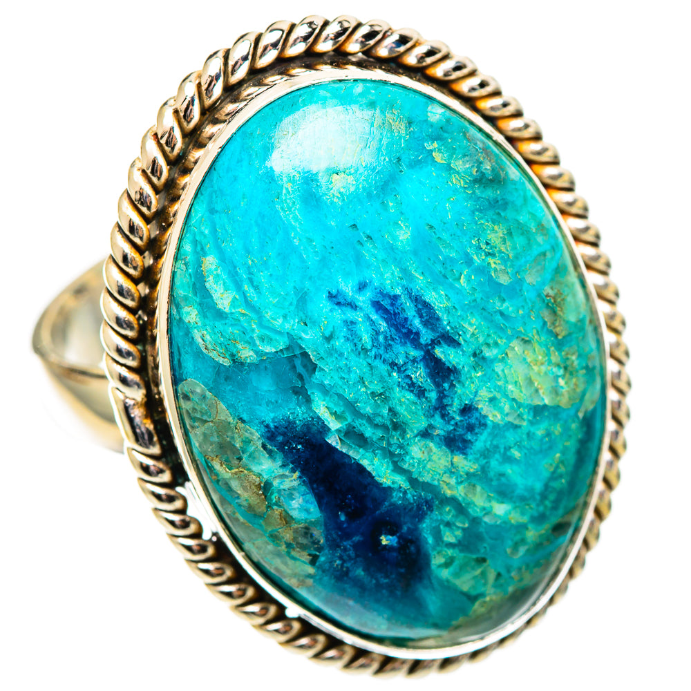 Chrysocolla Rings handcrafted by Ana Silver Co - RING108827 - Photo 2