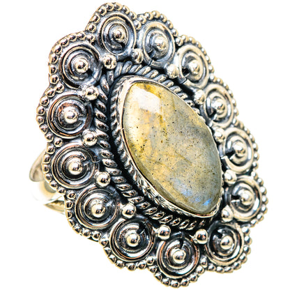 Labradorite Rings handcrafted by Ana Silver Co - RING108830 - Photo 2