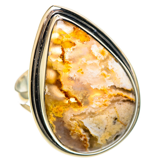 Plume Agate Rings handcrafted by Ana Silver Co - RING108841 - Photo 2