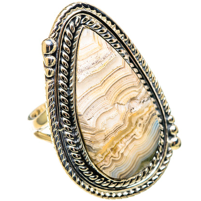 Laguna Lace Agate Rings handcrafted by Ana Silver Co - RING108857 - Photo 2