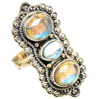 Labradorite Rings handcrafted by Ana Silver Co - RING108862 - Photo 2