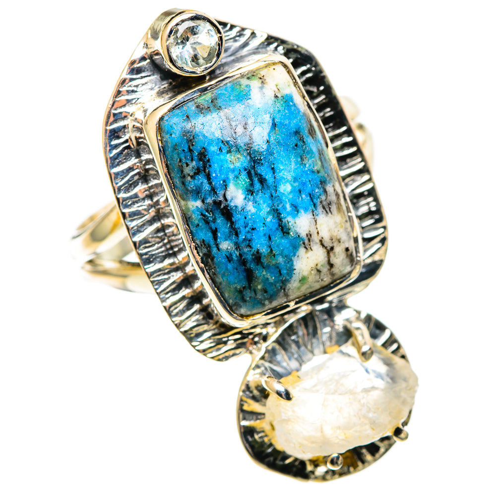 K2 Blue Azurite Rings handcrafted by Ana Silver Co - RING108868 - Photo 2