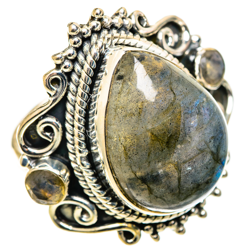 Labradorite Rings handcrafted by Ana Silver Co - RING108892 - Photo 2