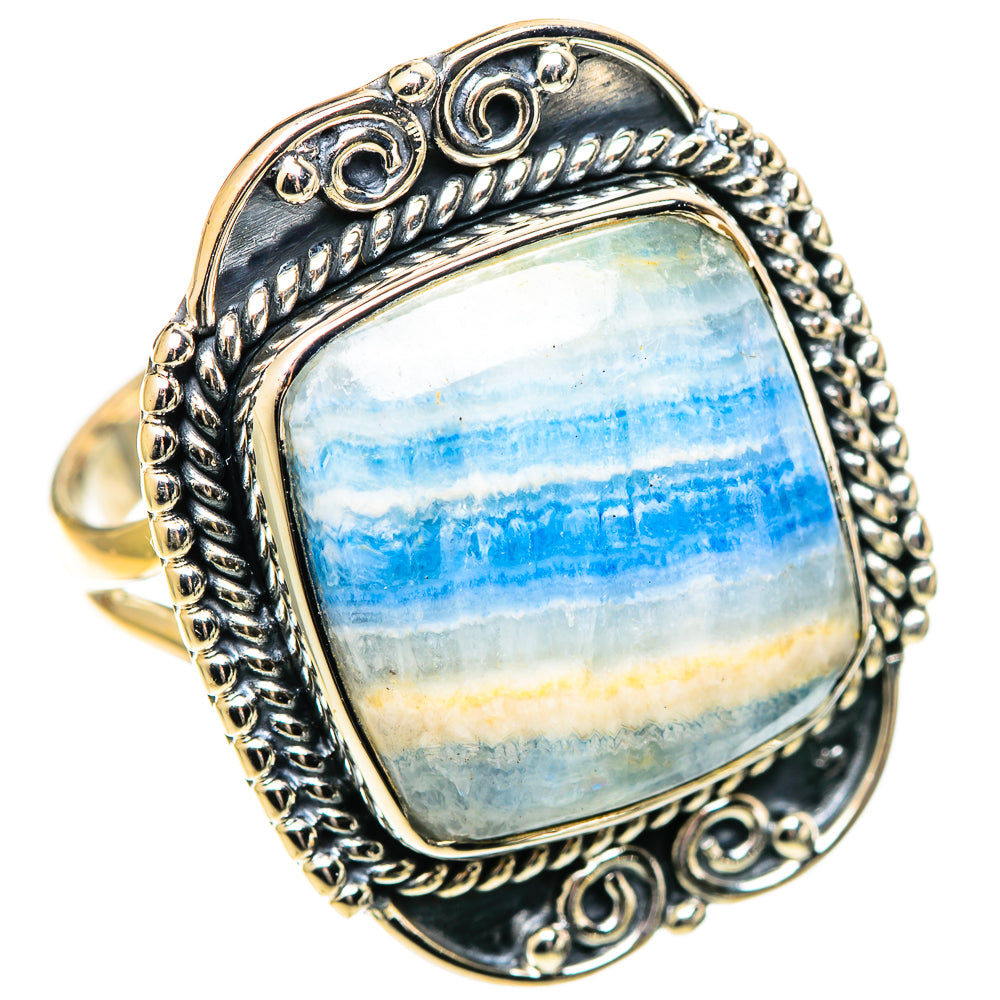 Blue Scheelite Rings handcrafted by Ana Silver Co - RING108901 - Photo 2