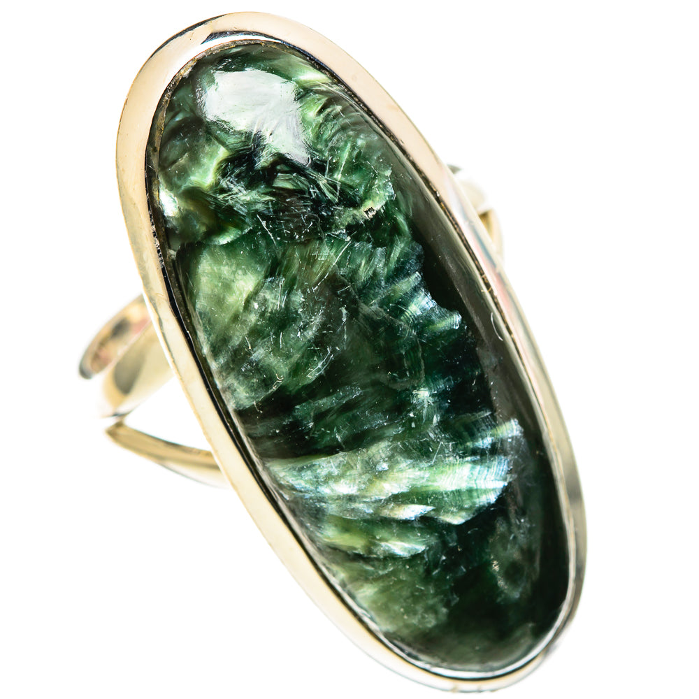 Seraphinite Rings handcrafted by Ana Silver Co - RING108903 - Photo 2