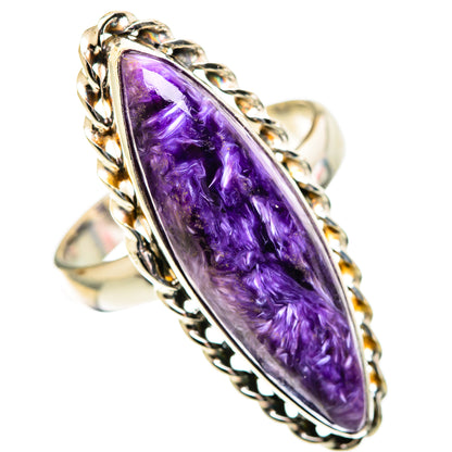 Charoite Rings handcrafted by Ana Silver Co - RING108918 - Photo 2