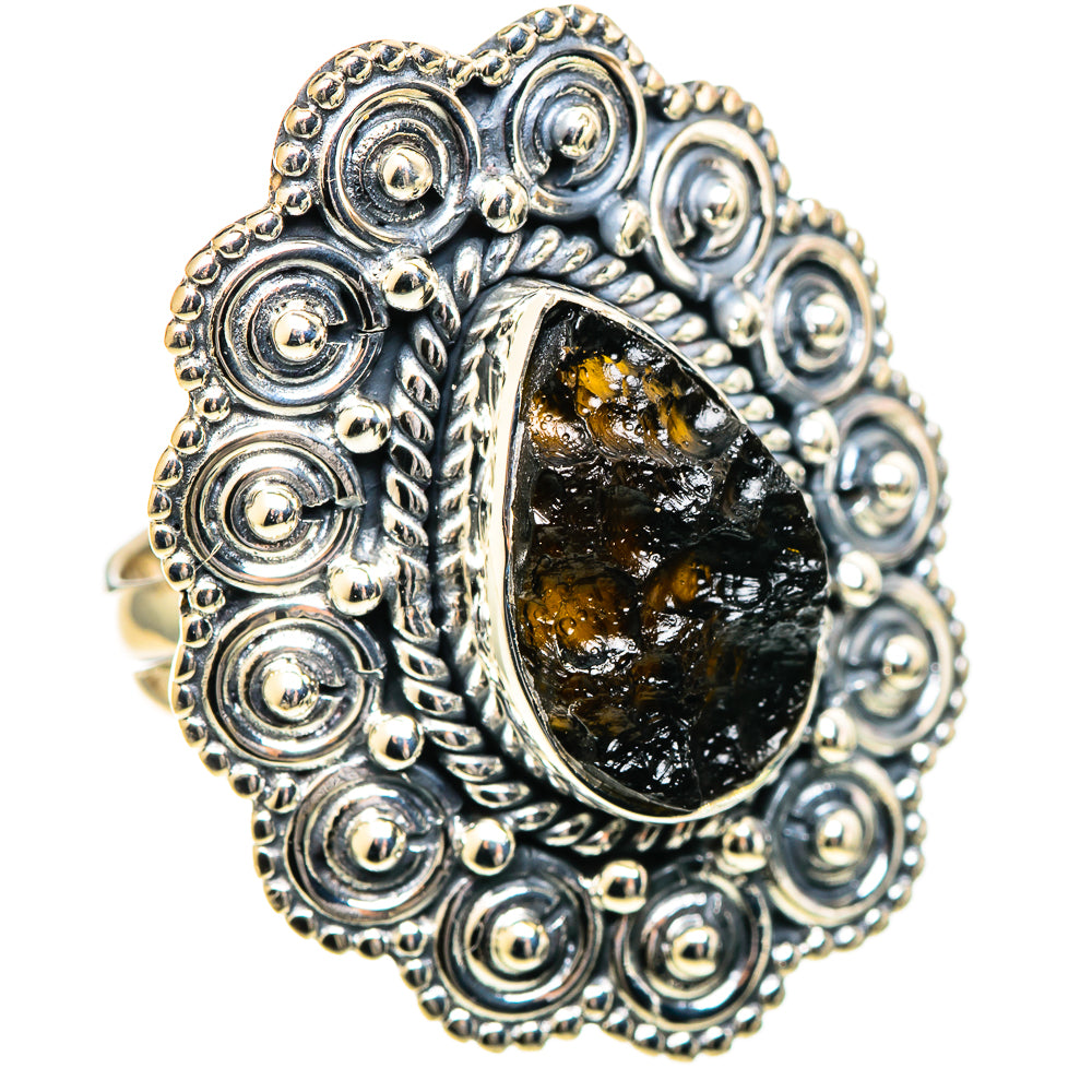 Tektite Rings handcrafted by Ana Silver Co - RING108921 - Photo 2