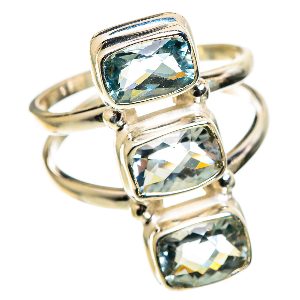 Blue Topaz Rings handcrafted by Ana Silver Co - RING108925 - Photo 2