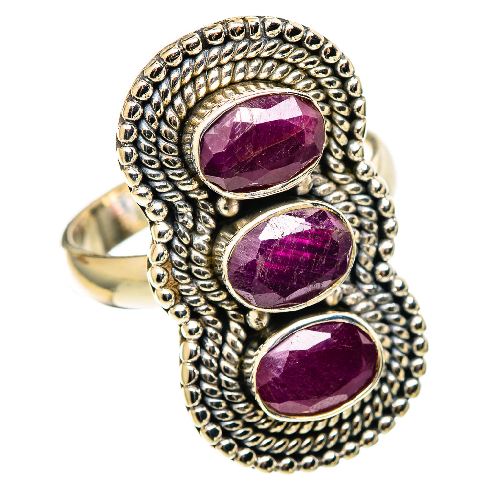 Ruby Rings handcrafted by Ana Silver Co - RING108941 - Photo 2