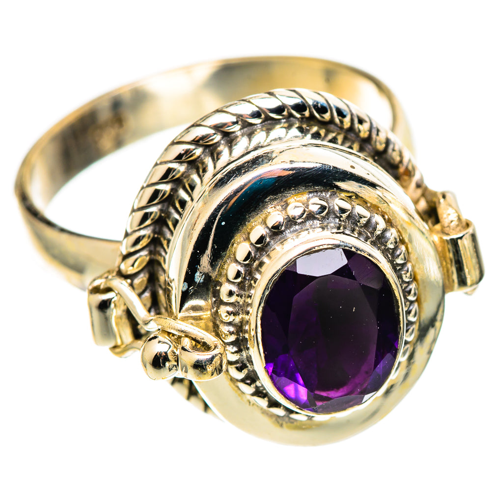 Amethyst Rings handcrafted by Ana Silver Co - RING108946 - Photo 2