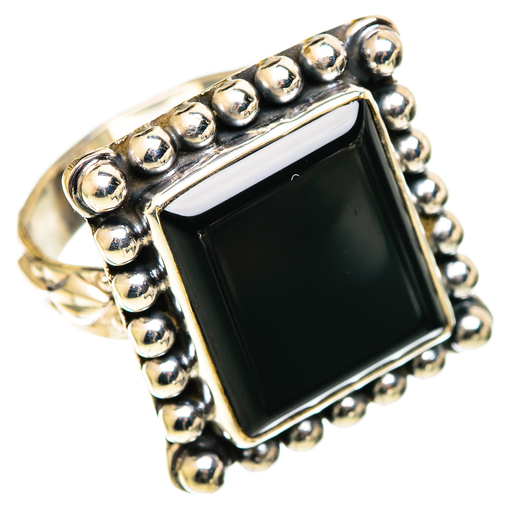 Black Onyx Rings handcrafted by Ana Silver Co - RING108947 - Photo 2