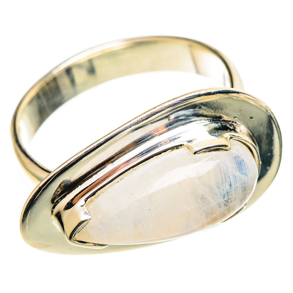 Rainbow Moonstone Rings handcrafted by Ana Silver Co - RING108950 - Photo 2