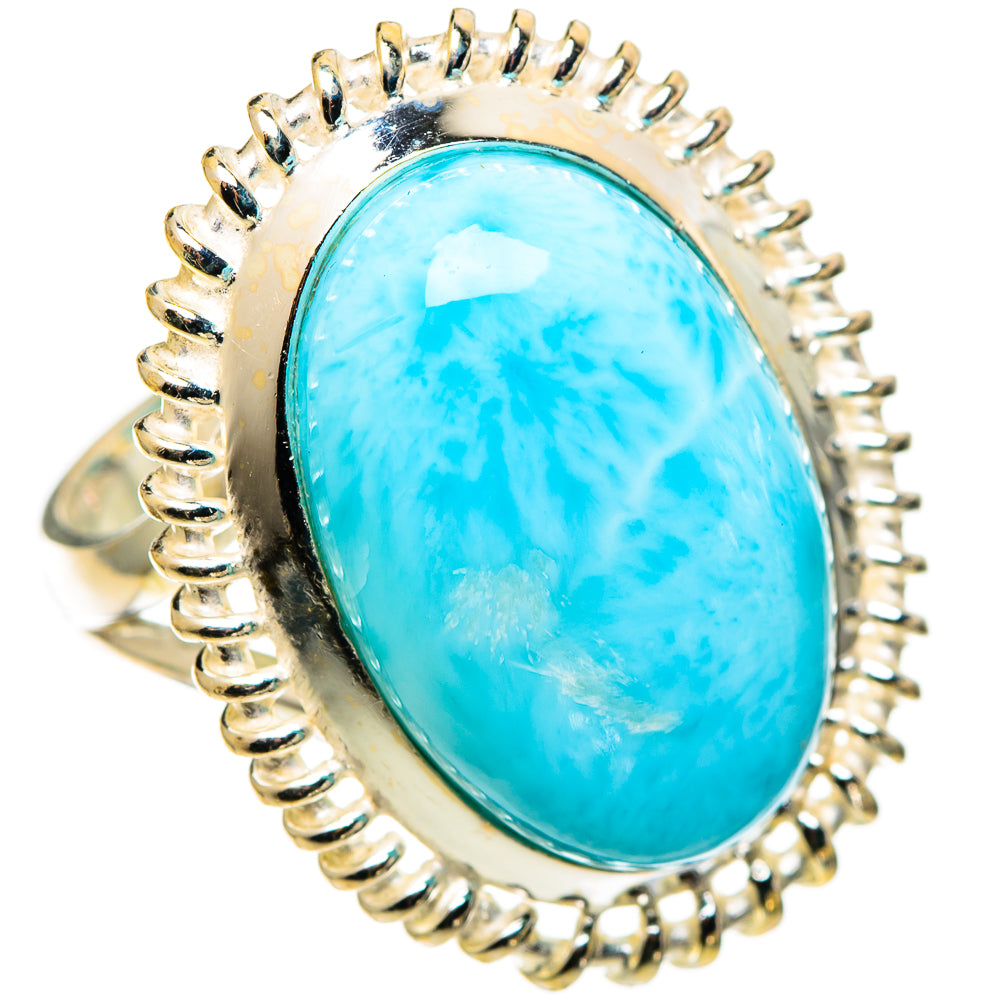Larimar Rings handcrafted by Ana Silver Co - RING108955 - Photo 2