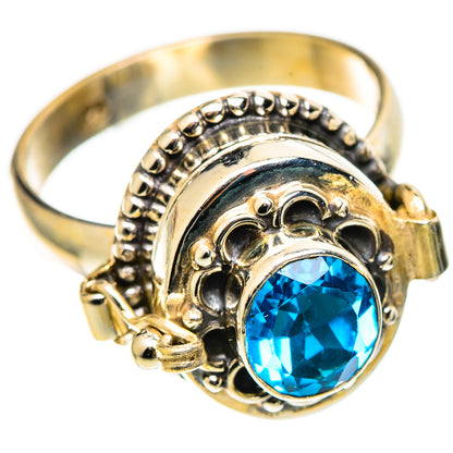 Blue Topaz Rings handcrafted by Ana Silver Co - RING108957 - Photo 2