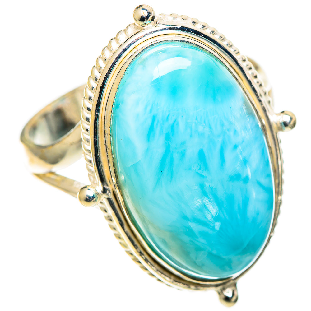 Larimar Rings handcrafted by Ana Silver Co - RING108959 - Photo 2