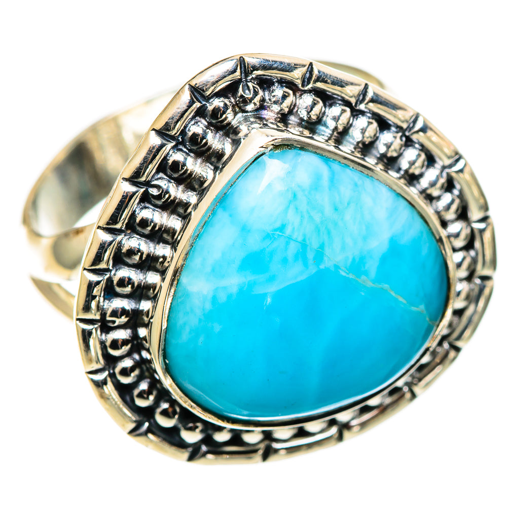 Larimar Rings handcrafted by Ana Silver Co - RING108961 - Photo 2