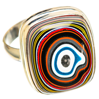 Fordite Rings handcrafted by Ana Silver Co - RING108984 - Photo 2