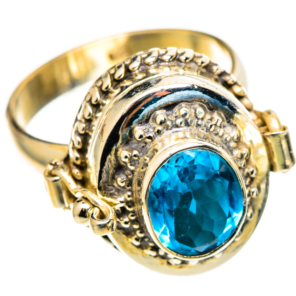 Blue Topaz Rings handcrafted by Ana Silver Co - RING108994 - Photo 2