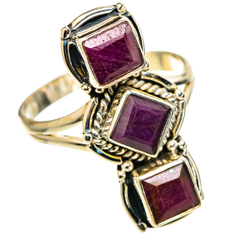 Ruby Rings handcrafted by Ana Silver Co - RING109003 - Photo 2