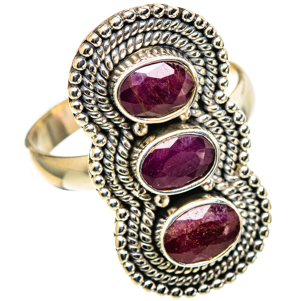 Ruby Rings handcrafted by Ana Silver Co - RING109004 - Photo 2