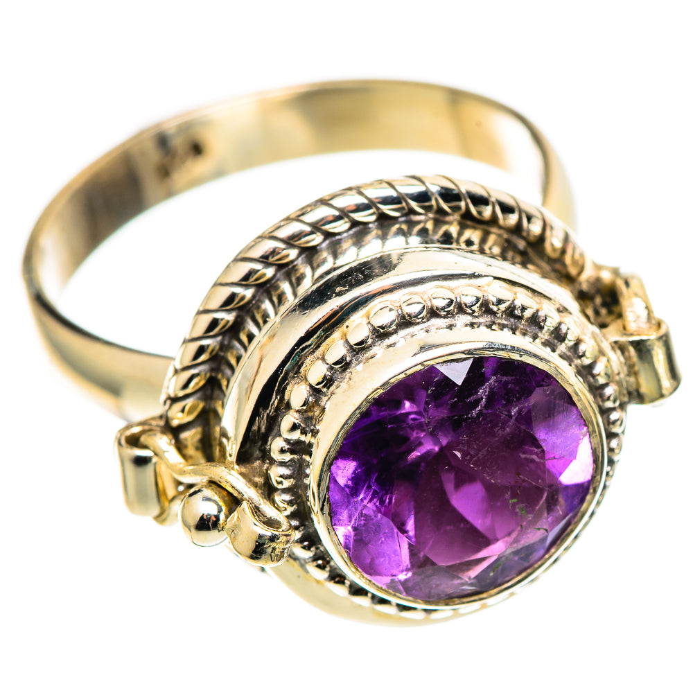 Amethyst Rings handcrafted by Ana Silver Co - RING109007 - Photo 2