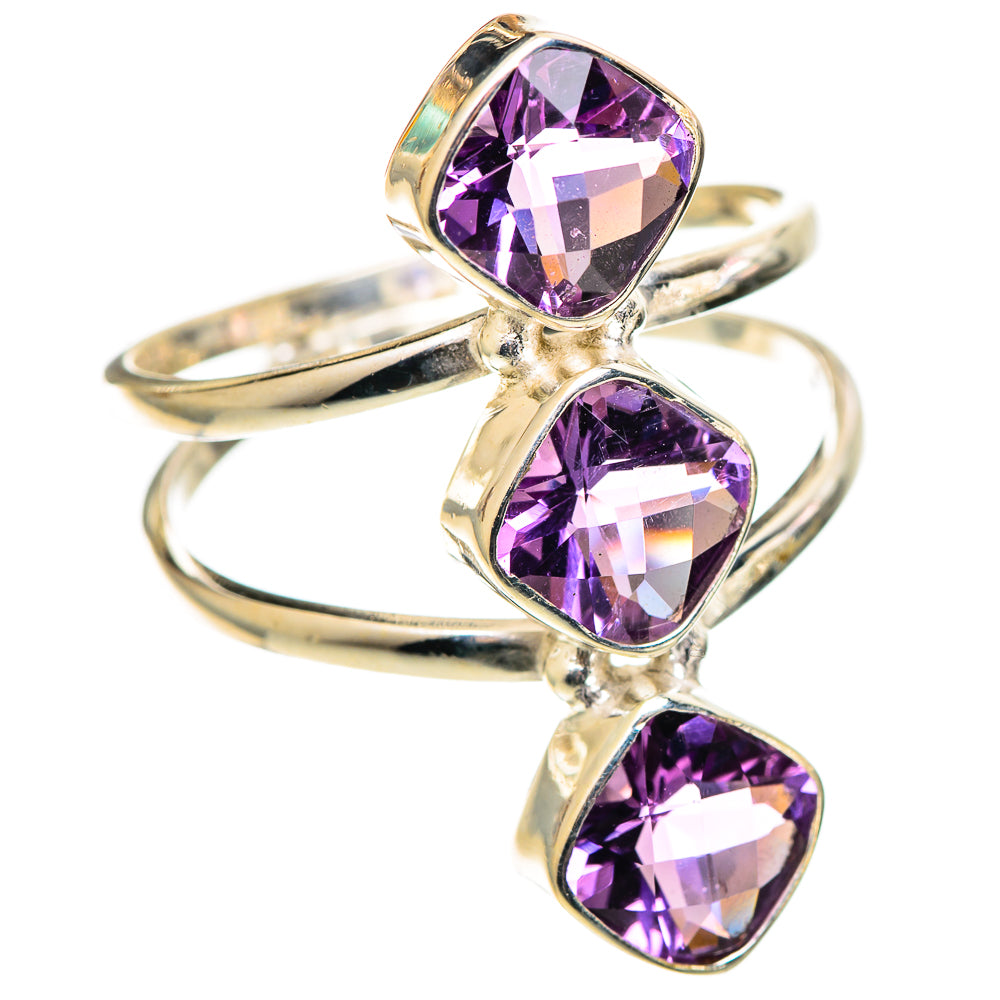 Amethyst Rings handcrafted by Ana Silver Co - RING109008 - Photo 2