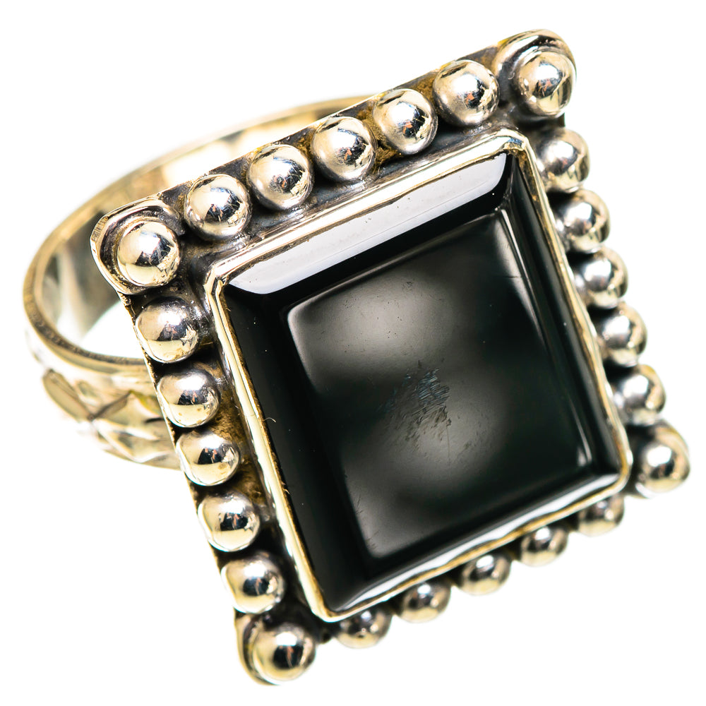 Black Onyx Rings handcrafted by Ana Silver Co - RING109009 - Photo 2