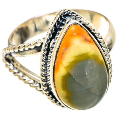 Imperial Jasper Rings handcrafted by Ana Silver Co - RING109015 - Photo 2