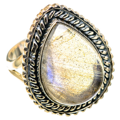 Labradorite Rings handcrafted by Ana Silver Co - RING109019 - Photo 2