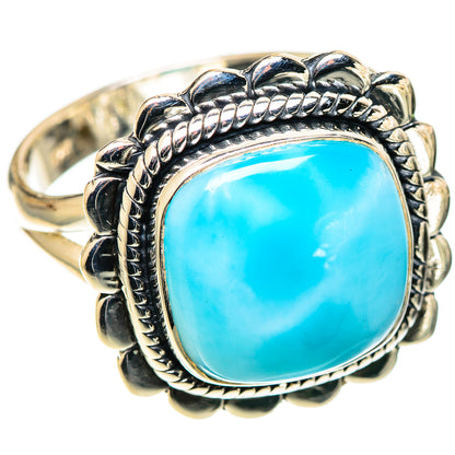 Larimar Rings handcrafted by Ana Silver Co - RING109023 - Photo 2