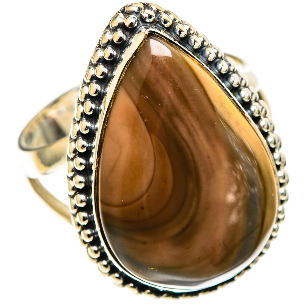 Imperial Jasper Rings handcrafted by Ana Silver Co - RING109029 - Photo 2