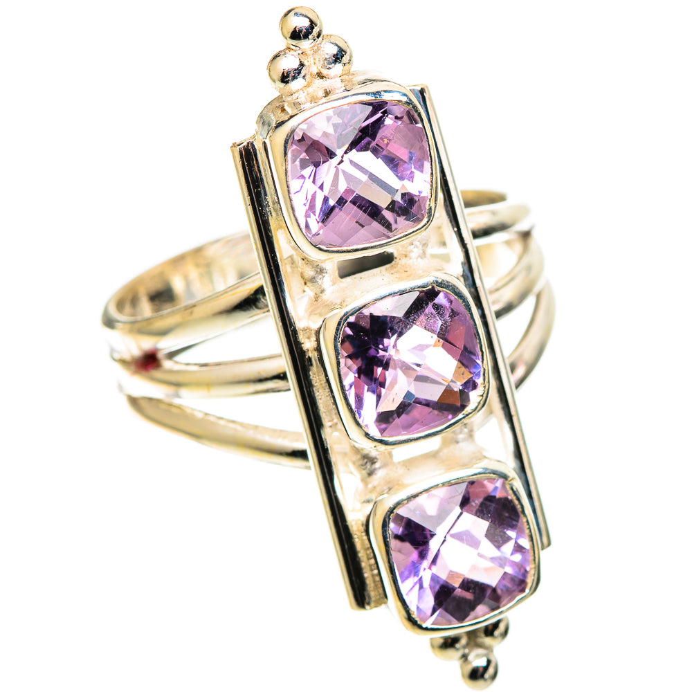 Amethyst Rings handcrafted by Ana Silver Co - RING109036 - Photo 2