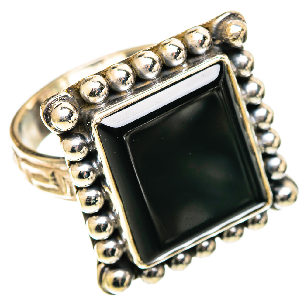 Black Onyx Rings handcrafted by Ana Silver Co - RING109038 - Photo 2