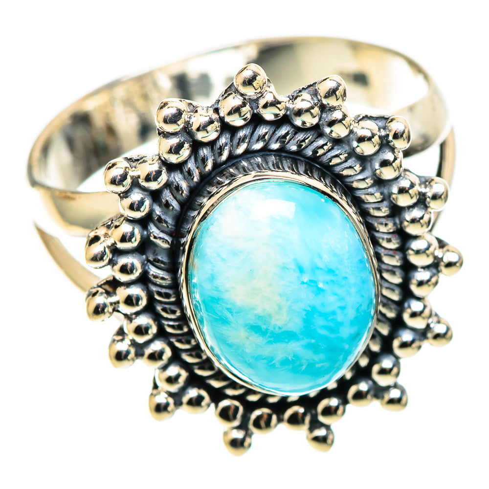 Larimar Rings handcrafted by Ana Silver Co - RING109049 - Photo 2