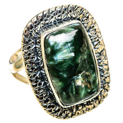 Seraphinite Rings handcrafted by Ana Silver Co - RING109054 - Photo 2