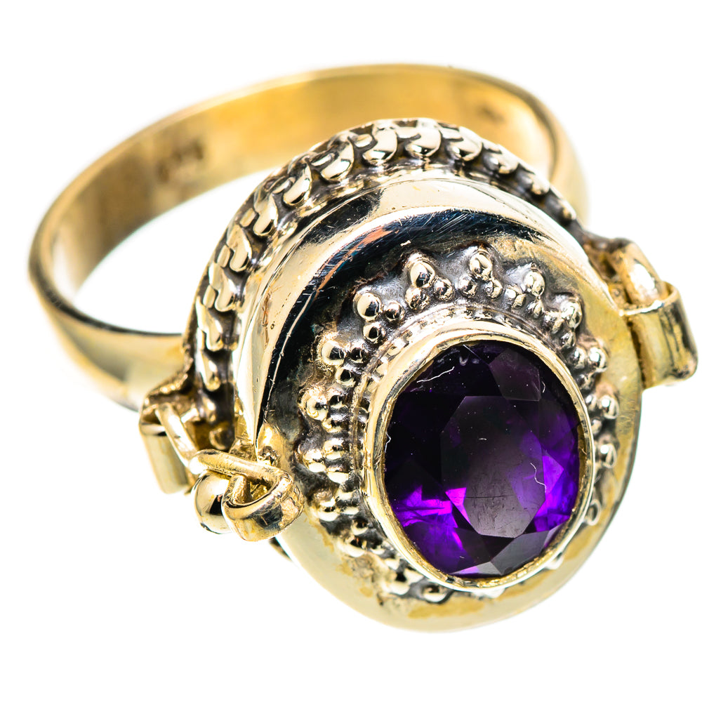 Amethyst Rings handcrafted by Ana Silver Co - RING109062 - Photo 2