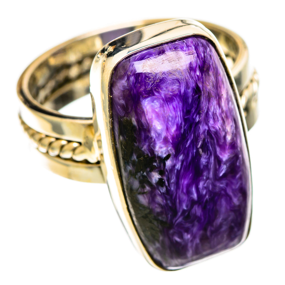 Charoite Rings handcrafted by Ana Silver Co - RING109063 - Photo 2