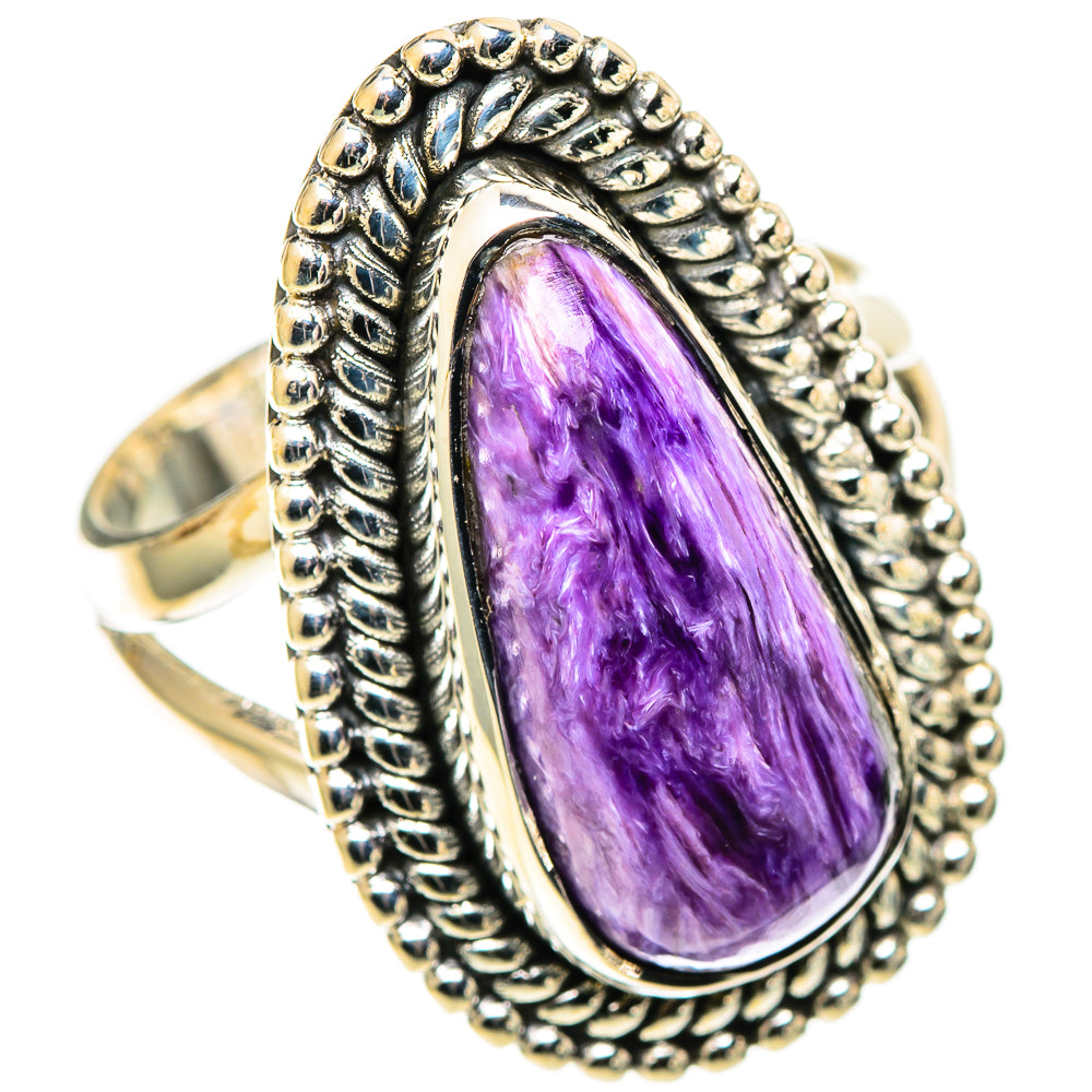 Charoite Rings handcrafted by Ana Silver Co - RING109064 - Photo 2