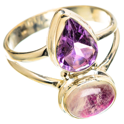 Pink Moonstone Rings handcrafted by Ana Silver Co - RING109071 - Photo 2