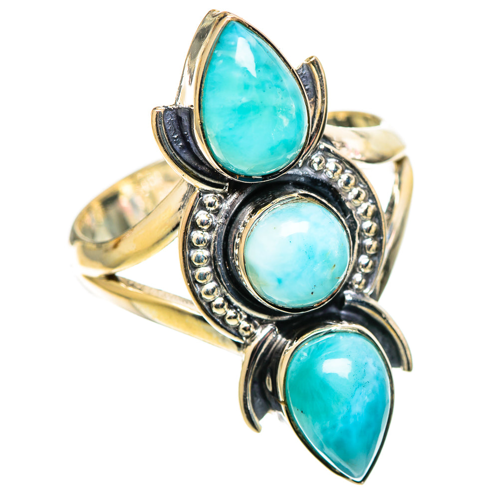 Larimar Rings handcrafted by Ana Silver Co - RING109080 - Photo 2