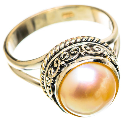 Cultured Pearl Rings handcrafted by Ana Silver Co - RING109098 - Photo 2