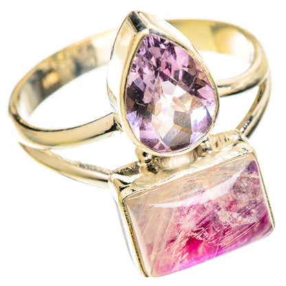 Pink Moonstone Rings handcrafted by Ana Silver Co - RING109099 - Photo 2