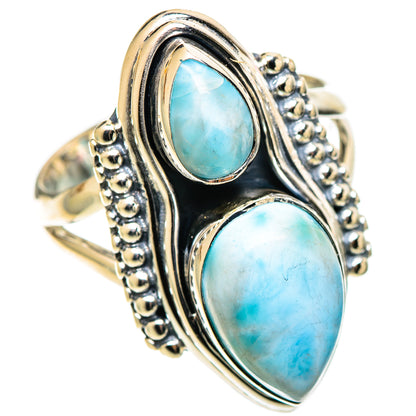 Larimar Rings handcrafted by Ana Silver Co - RING109104 - Photo 2