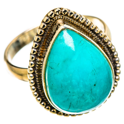 Peruvian Amazonite Rings handcrafted by Ana Silver Co - RING109106 - Photo 2