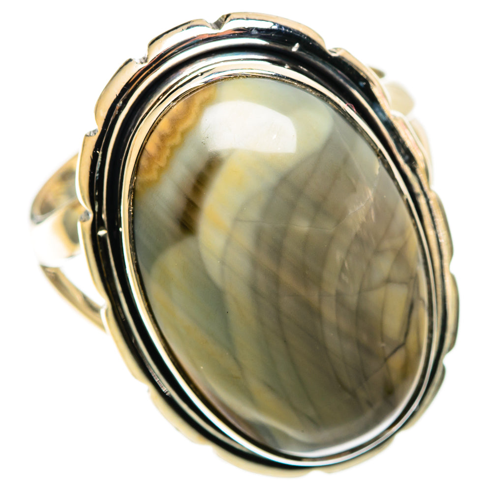 Polychrome Jasper Rings handcrafted by Ana Silver Co - RING109113 - Photo 2