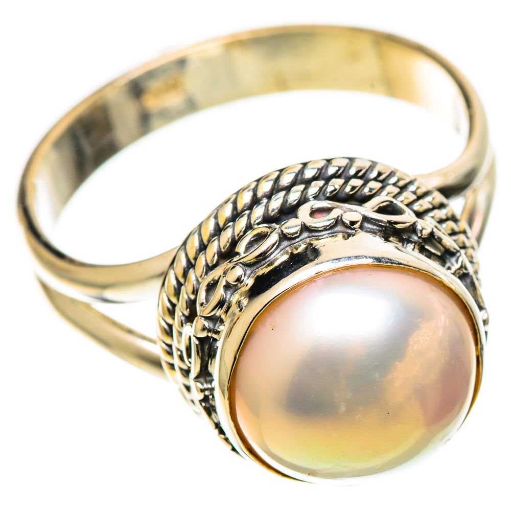 Cultured Pearl Rings handcrafted by Ana Silver Co - RING109121 - Photo 2