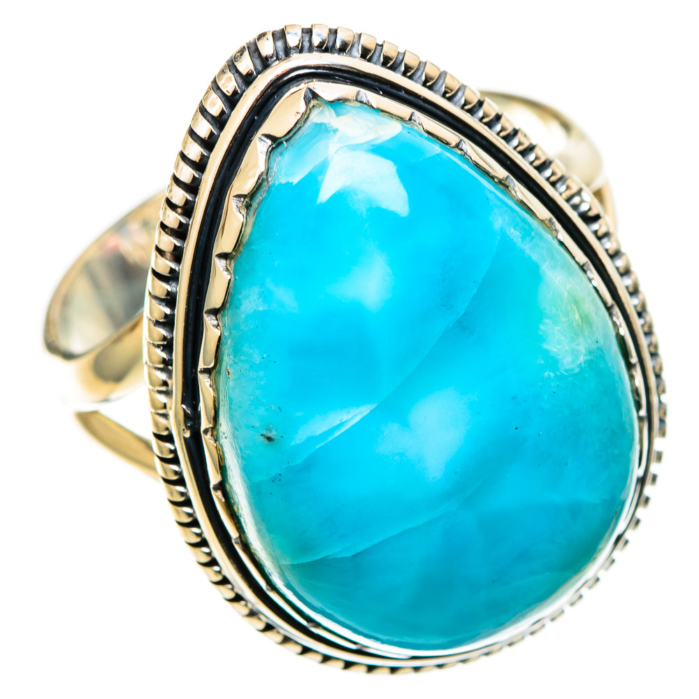 Larimar Rings handcrafted by Ana Silver Co - RING109134 - Photo 2