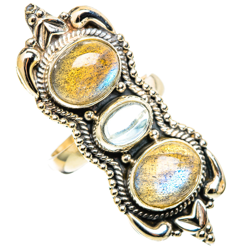 Labradorite Rings handcrafted by Ana Silver Co - RING109135 - Photo 2